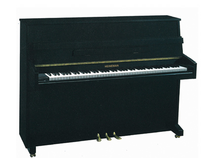 Piano droit noir brillant heineman 110 m