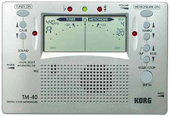 Combiné métronome et accordeur chromatique KORG TM 40